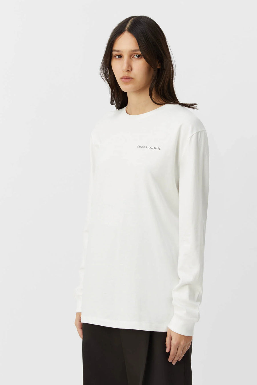 Marc Pierre Long Sleeve Top Soft White