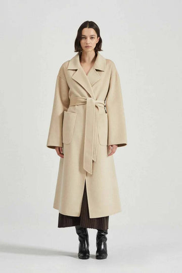 Friends with Frank The Camilla Coat Biscuit Cashmere Blend