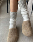 Le Bon Shoppe Cottage Socks White Linen