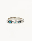 By Charlotte Sterling Silver Protection of Eye Topaz Ring