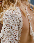 Spell Belladonna Helena Crochet Lace Gown Cream