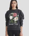 Ena Pelly Bouquet Relaxed Sweater Vintage Black