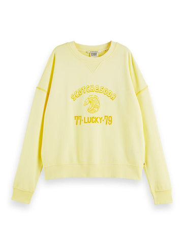 Scotch and Soda Organic Cotton Lucky Sweater Lemon
