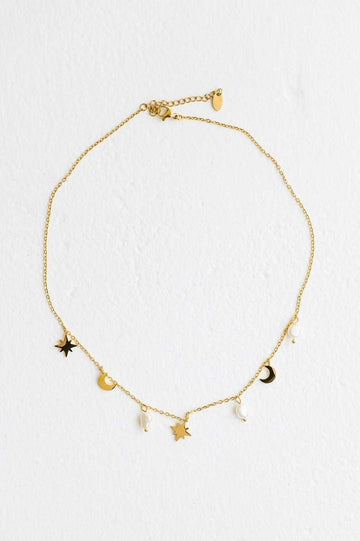 Wolfe Moonstruck Necklace Gold