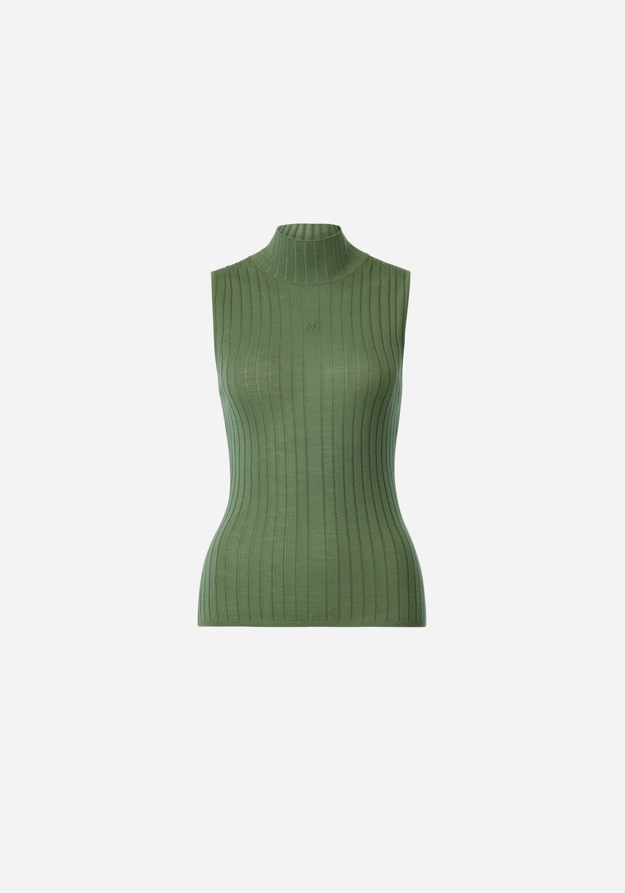 Woods Justice Sleeveless Top Olive Green