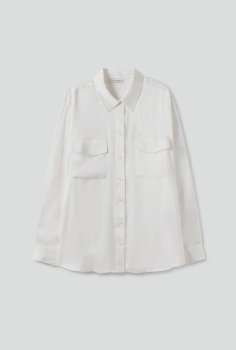 Silk Laundry Boyfriend Shirt White