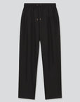 Silk Laundry Twill slouch Pants Black
