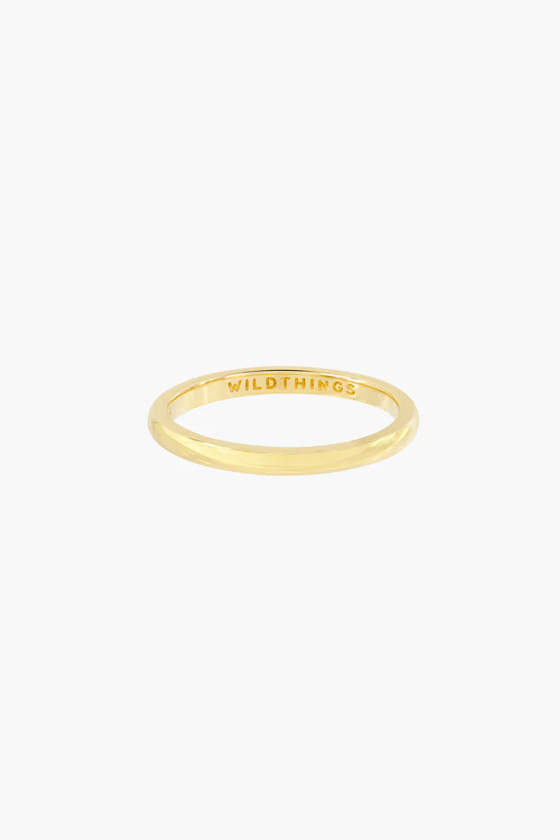 Wildthings Small Band Ring Gold