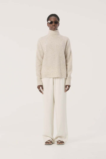 Elka Collective Asta Knit White Marle