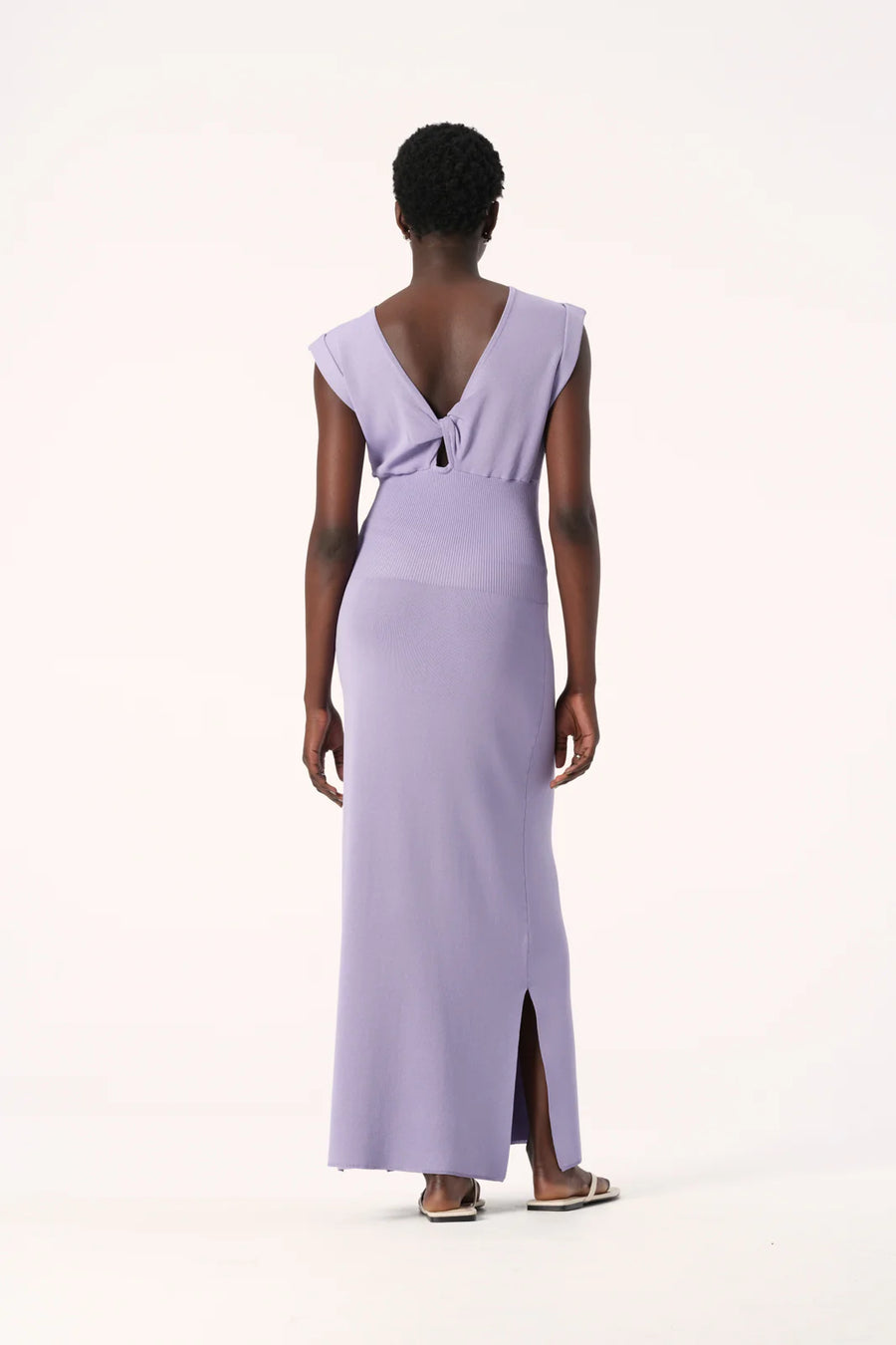 Elka Collective Heather Knit Dress Lilac