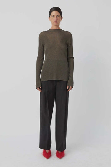 Camilla and Marc Neveah Long Sleeved Top Gunmetal