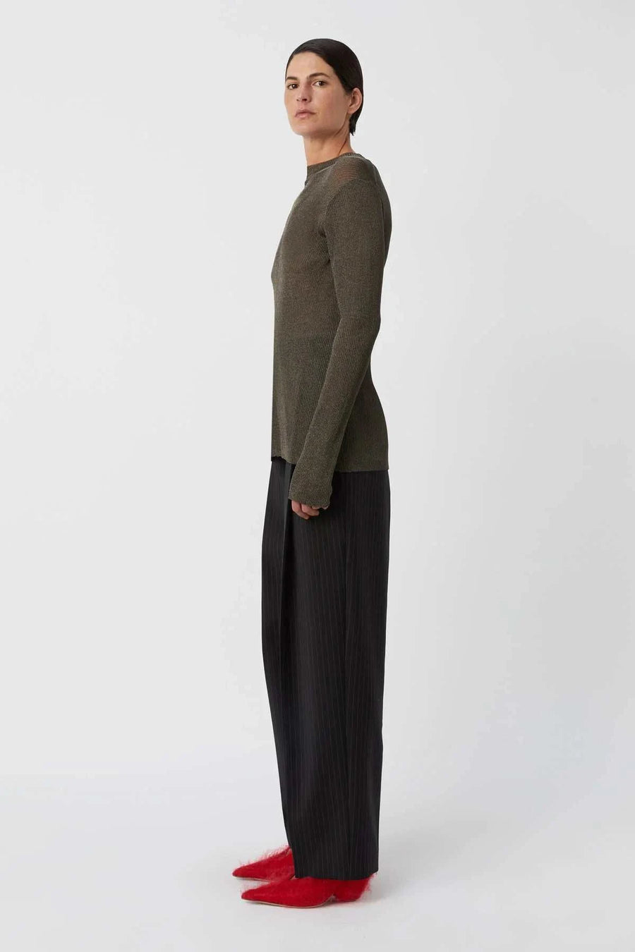 Camilla and Marc Neveah Long Sleeved Top Gunmetal