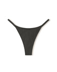 Zulu and Zephyr Rib Curve Thong Brief Charcoal