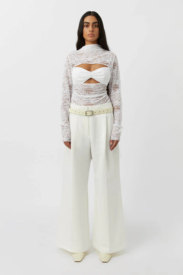 Camilla and Marc Amerie Wide Leg Pant White