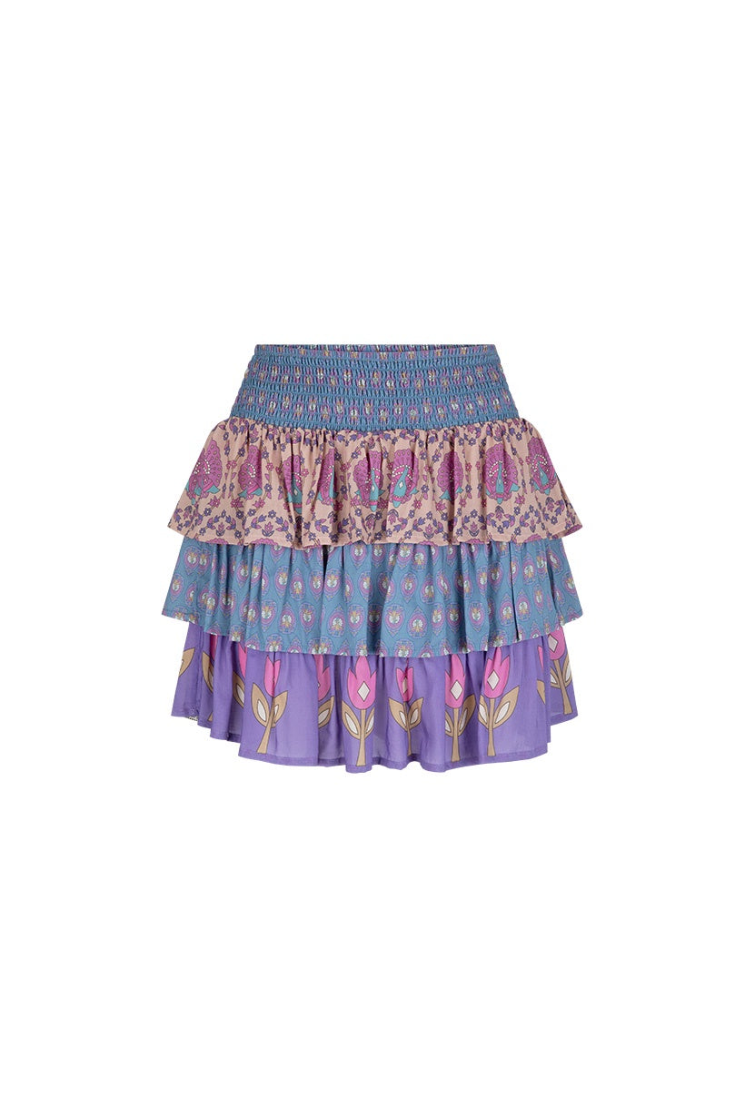Spell Chateau Ruffle Skirt Lavender