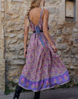Spell Chateau Strappy Midi Dress Lavender