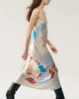 Silk Laundry Deco Rouleau Dress Expressionist
