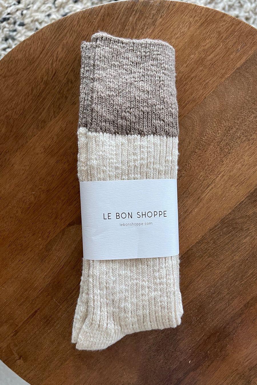 Le Bon Shoppe Cottage Socks Oatmeal Flax
