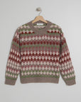 Indi and Cold Multicoloured Motif Jumper Taupe