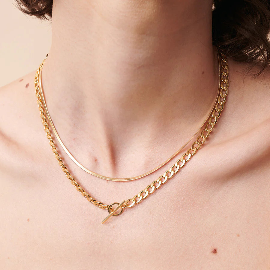 Jolie and Deen Snake Chain Necklace
