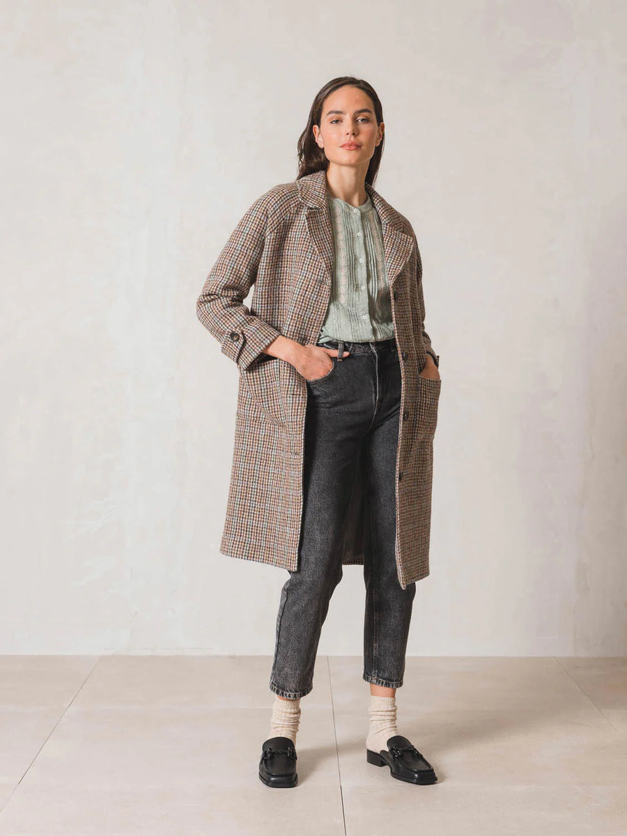 Indi and Cold Tailored Virgin Wool Coat