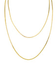 Deen 2 Layer Snake Chain Necklace Gold