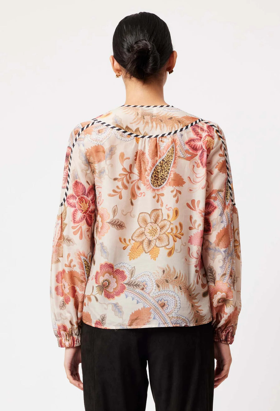 Once Was Altair Cotton Silk Top Aries Floral