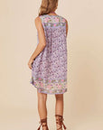 Spell Sienna Sleeveless Tunic Dress Lilac