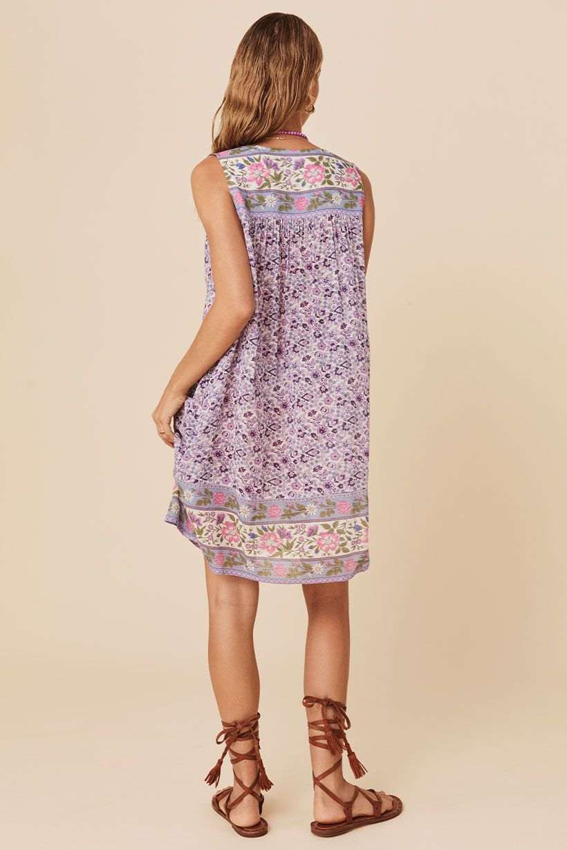 Spell Sienna Sleeveless Tunic Dress Lilac