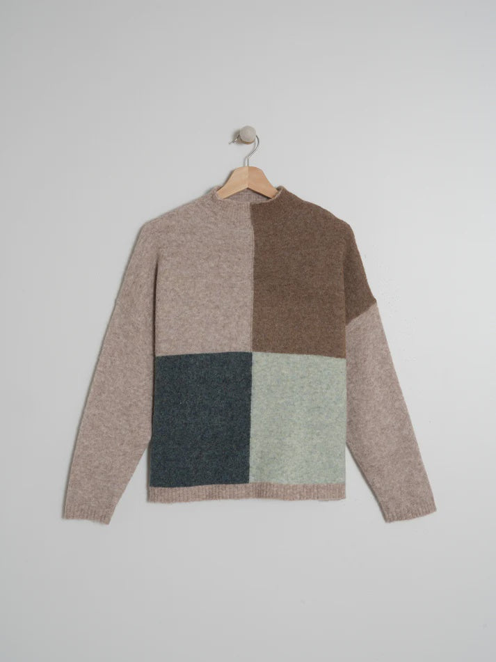 Indi and Cold Multicoloured Perkins Jumper Beige