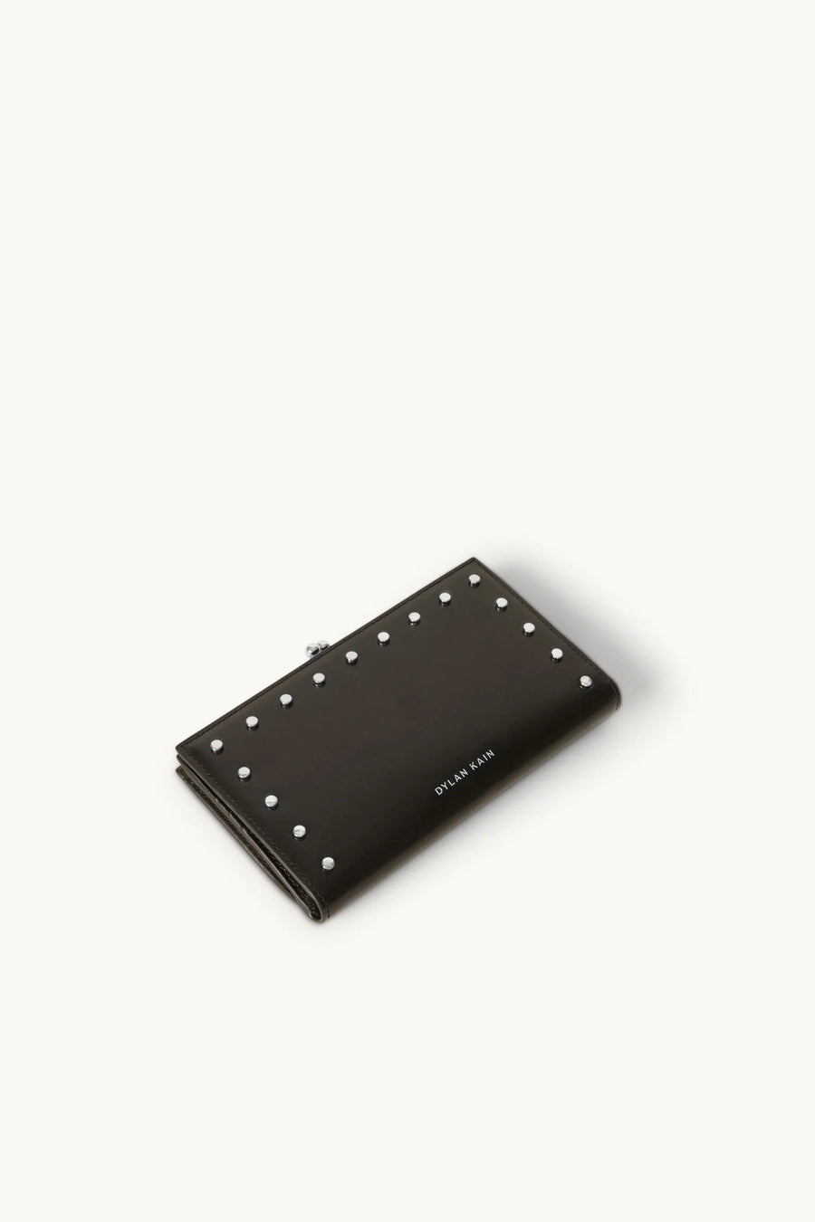 Dylan Kain The Large Forever Love Studded Wallet Silver