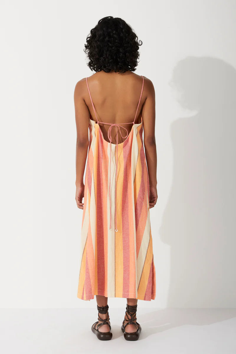 Zephyr Sun Stripe Organic Cotton Dress