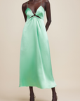 Acler Borradale Dress Mantis Green