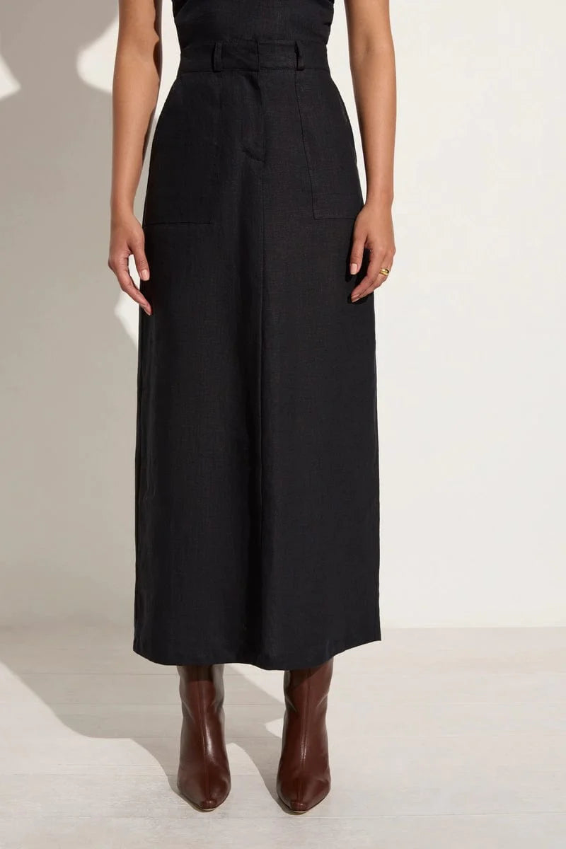 Faithfull The Brand Amreli Maxi Skirt Black