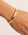 By Charlotte Live In Love Hinged Bracelet 18k Gold