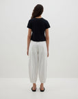 Bassike Cotton Canvas Cargo Pant White