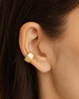 Charlotte 18k Gold Vermeil Woven Light Ear Cuff