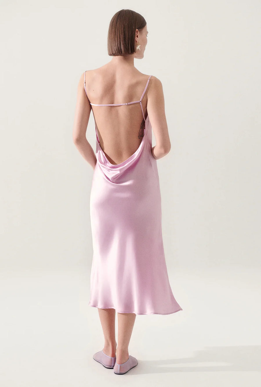 Silk Laundry Carrie Dress Lilac