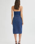 Rollas Melrose Skirt Stone Organic Vintage blue