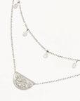 Charlotte Sterling Silver Blessed Lotus Necklace