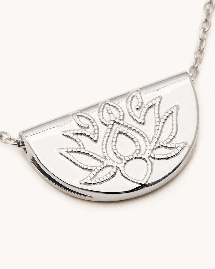 Charlotte Sterling Silver Lotus Short Necklace