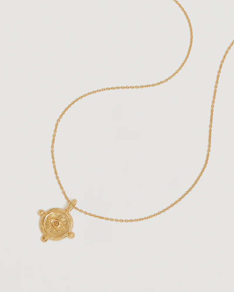 By Charlotte 18k Gold Vermeil Luck and Love Necklace