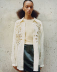 Rowie Tau Silk Linen Mini Skirt Iron