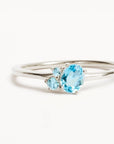 Charlotte Sterling Silver Kindred March Birthstone Ring