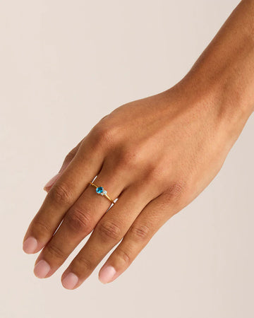 By Charlotte Gold Kindred December Birthstone Ring