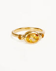 By Charlotte 18k Gold Vermeil Radiant Soul Ring Sun