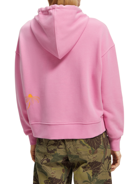 Scotch and Soda Pin Loose fit Hoodie Orchid