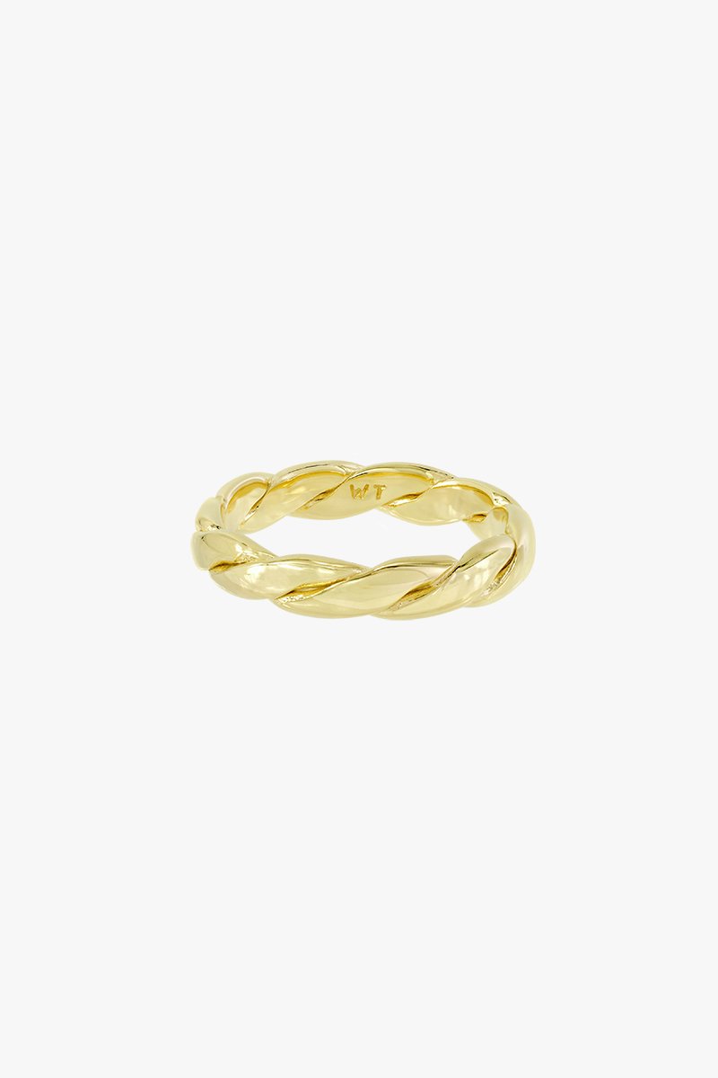 Wildthings Chunky Twisted Ring Gold