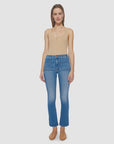 Mother The Patch Pocket Insider Ankle Jeans in Happy Pill