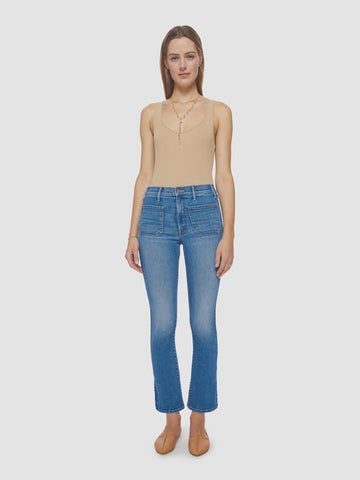 Mother The Patch Pocket Insider Ankle Jeans in Happy Pill